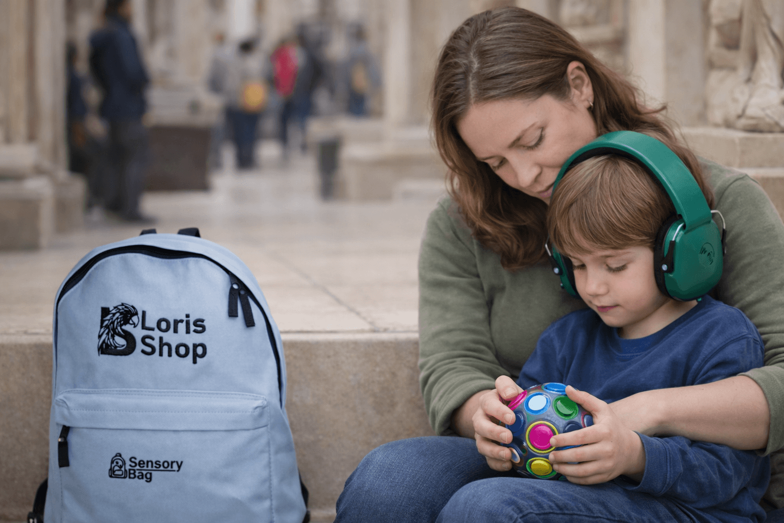 Ruhiger Moment in einer öffentlichen Umgebung